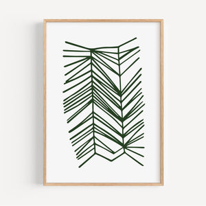 Green Grass - Minimal Art Postcard / Poster