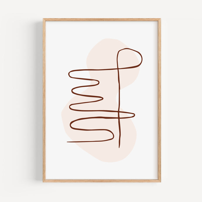 Pastel Lines Nr. 2 - Minimal Art Postcard / Poster