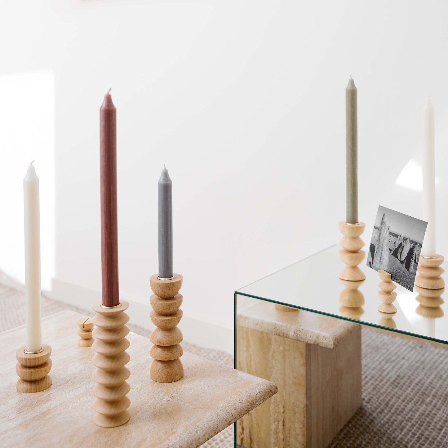 Totem Wooden Candle Holder - Short Nº 4