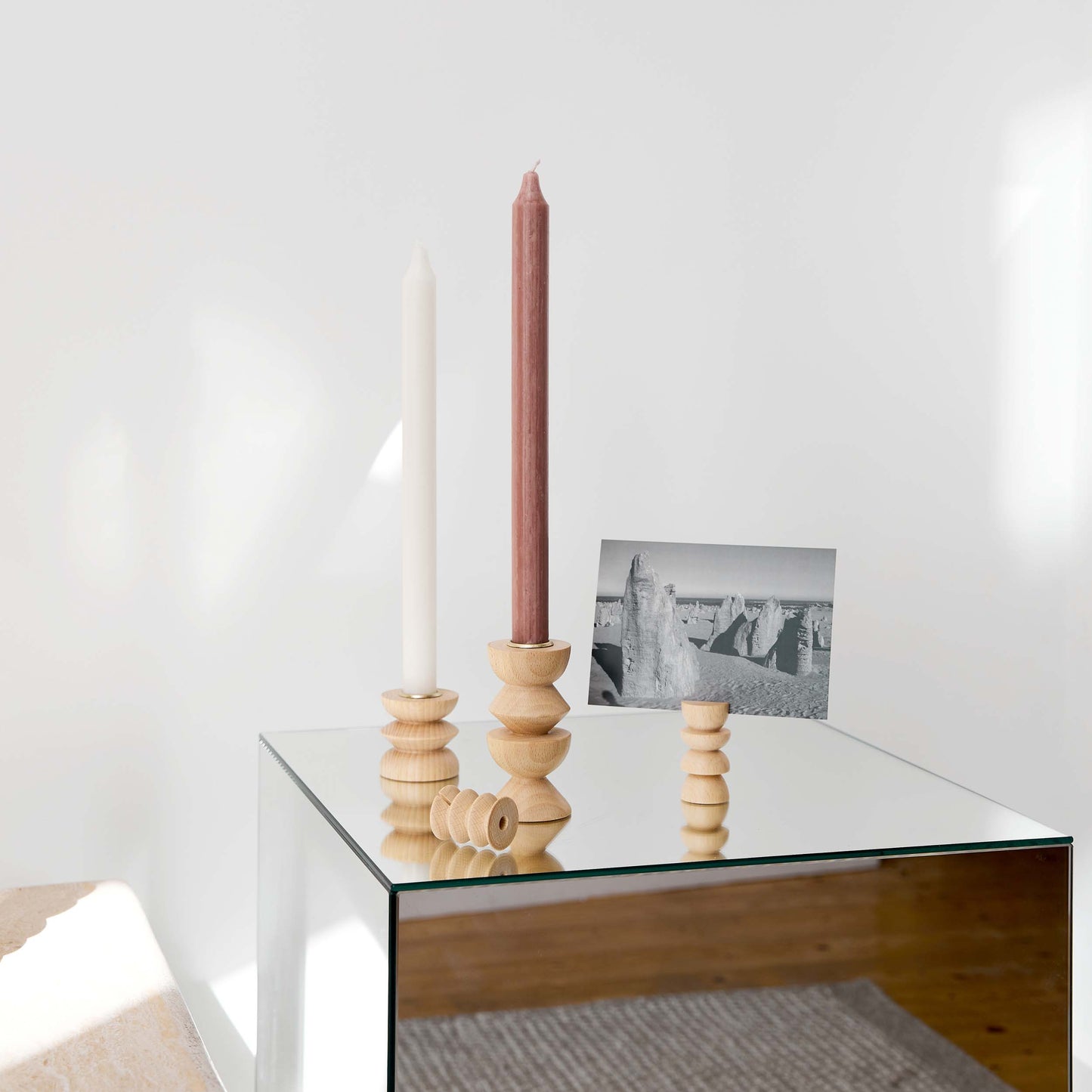 Totem Wooden Candle Holder - Short Nº 3