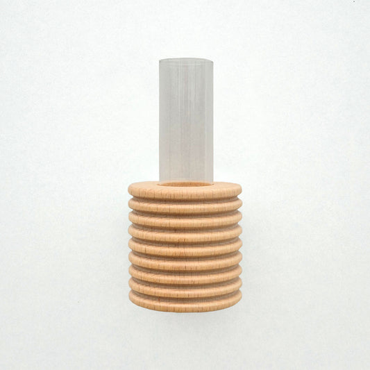 Ribble Wall Vase -  Natural Wood