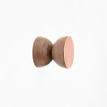 Geometric Beech Wood & Copper Wall Mounted Coat Hook / Knob