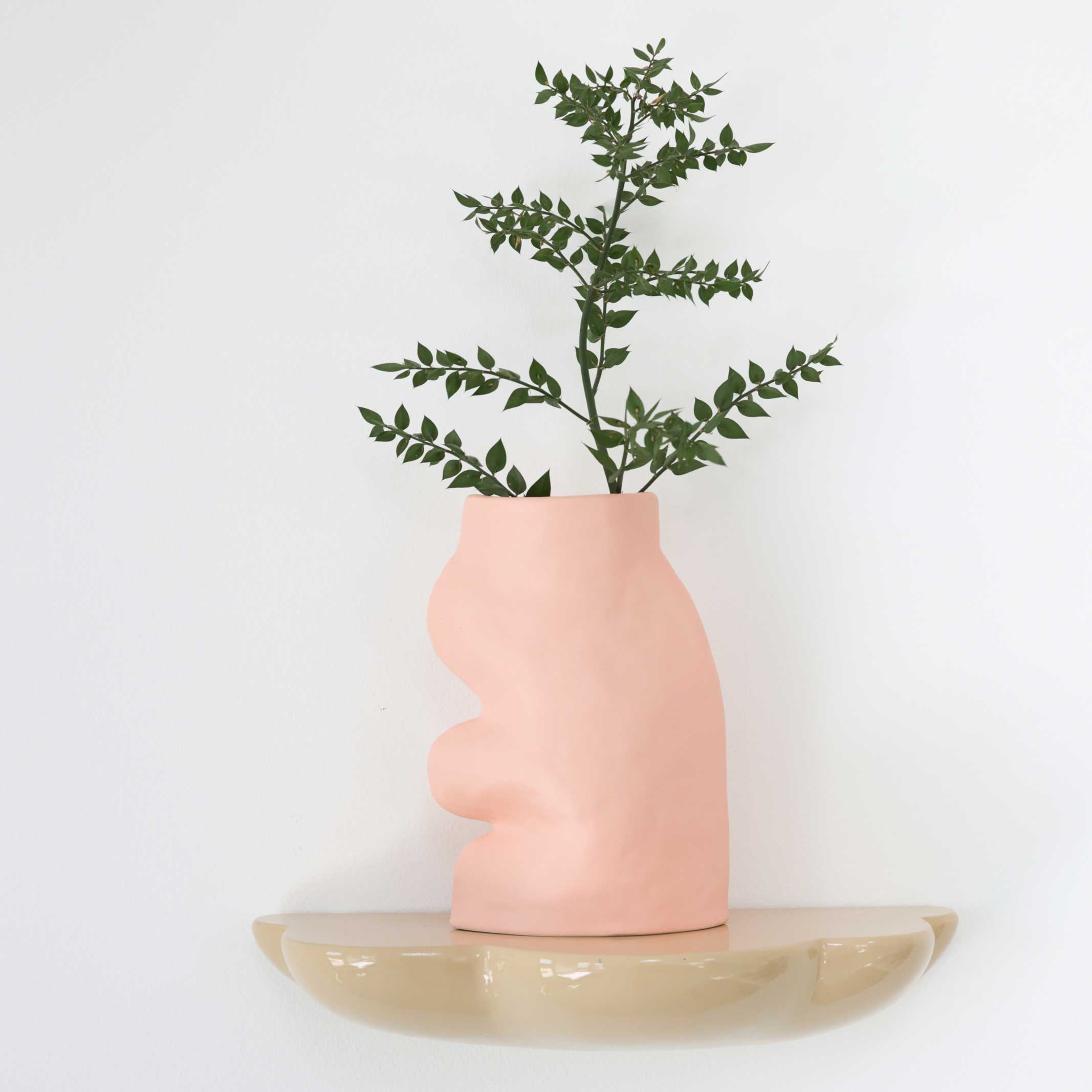 Fluxo Ceramic Vase - Large Pink image 2