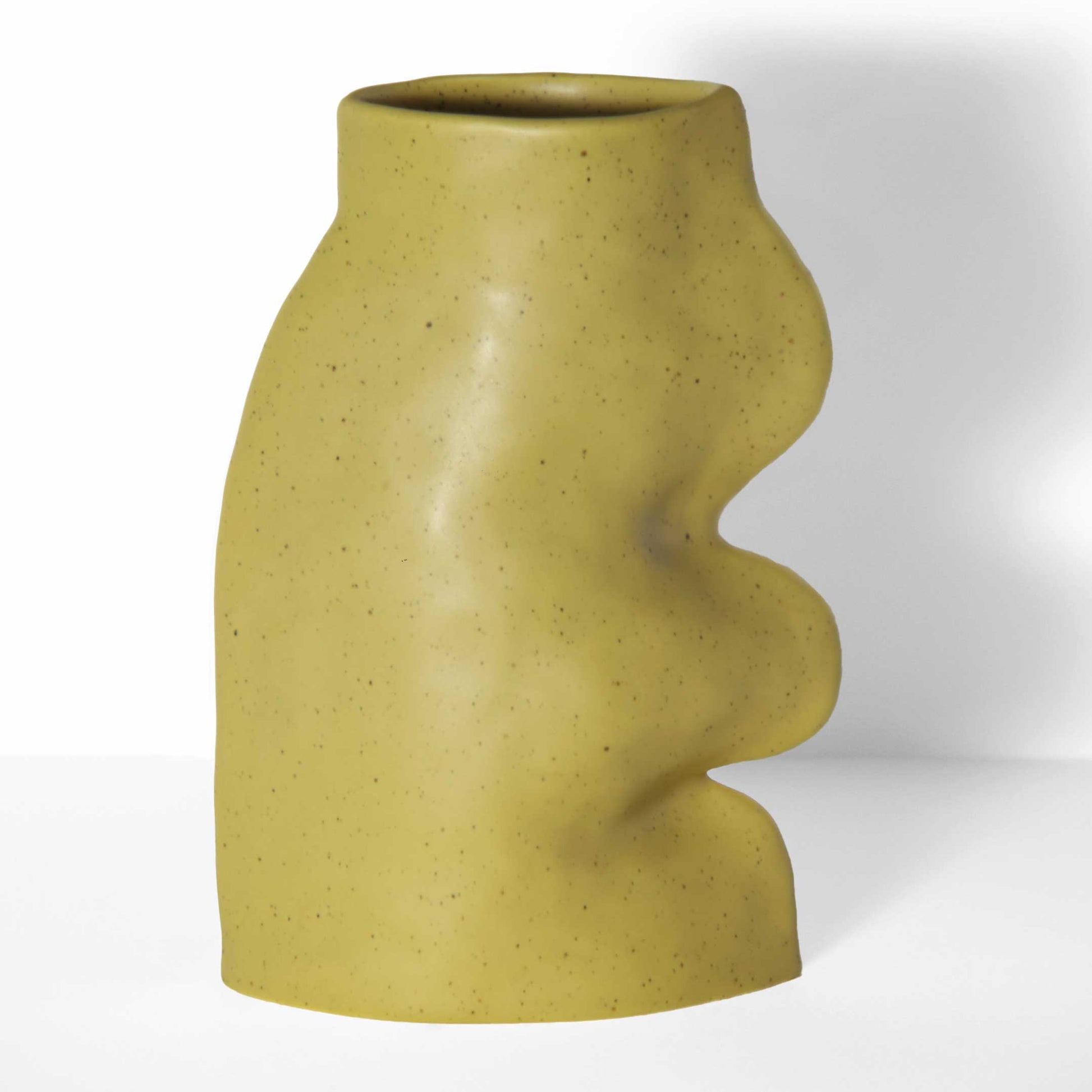 Fluxo Ceramic Vase - Large Pistachio Green