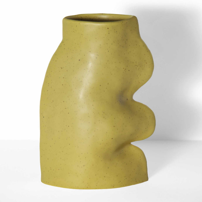 Fluxo Ceramic Vase -  Large Pistachio Green