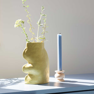 Fluxo Ceramic Vase -  Large Pistachio Green
