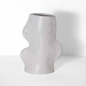 Fluxo Ceramic Vase -  Medium White