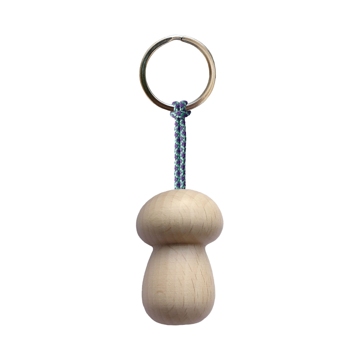 Wooden Mushroom Hanger / Stainless Steel Ring - Lush Lilac