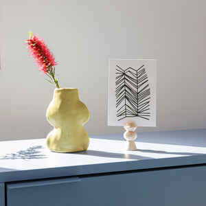 Fluxo Ceramic Vase -  Small Pistachio Green
