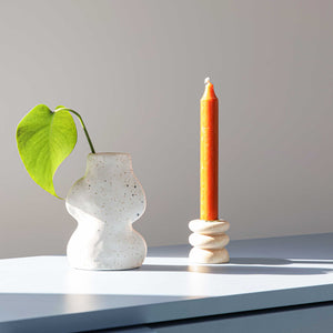 Fluxo Ceramic Vase -  Small White
