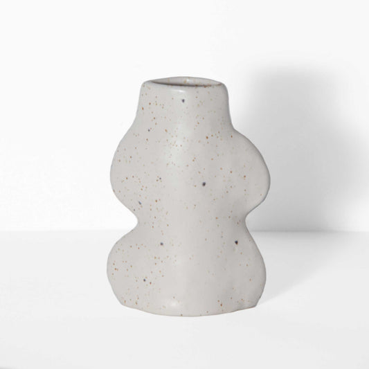 Fluxo Ceramic Vase -  Small White