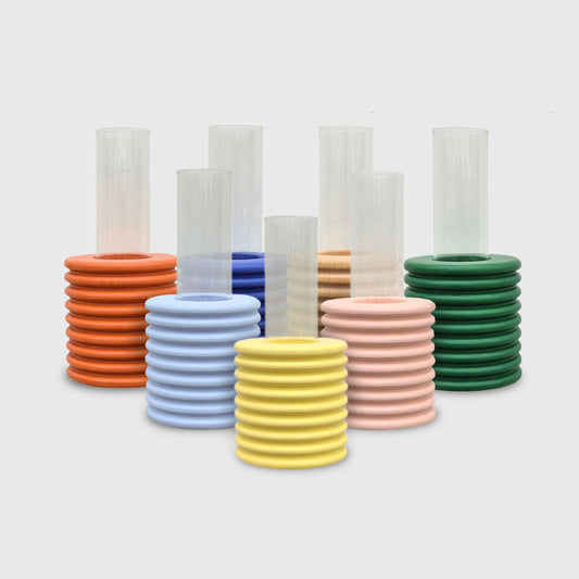 Modern Ribble Wooden Wall Vases | 7 Colour Options