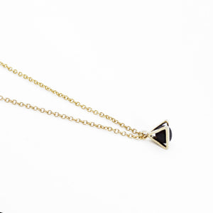 Gold Necklace - Tiny Triangle Charm