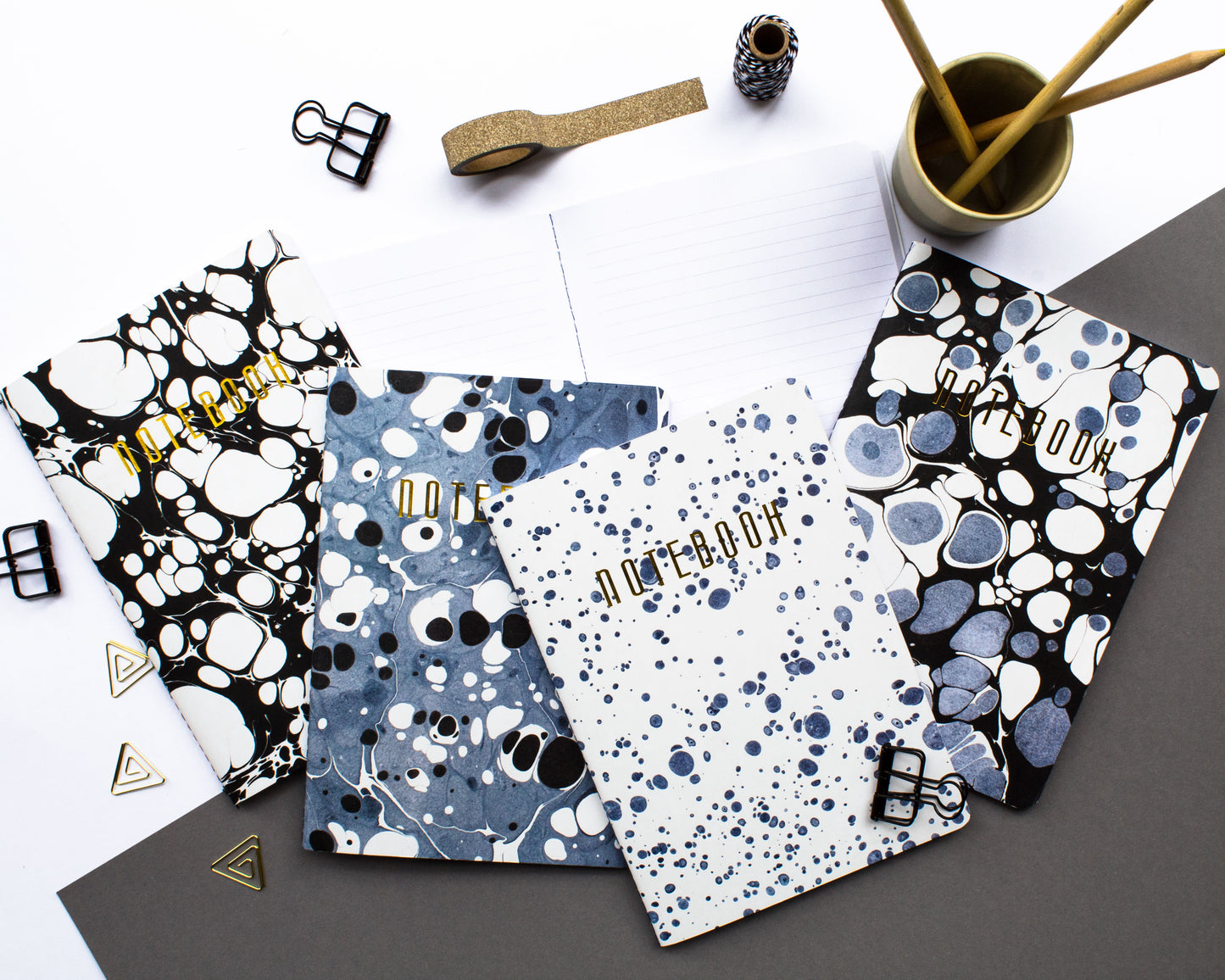 Set of 4 - Beautiful Mess Notebooks