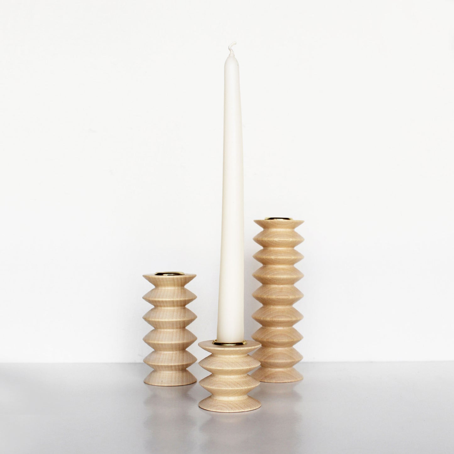 Totem Wooden Candle Holder - Short Nº 2