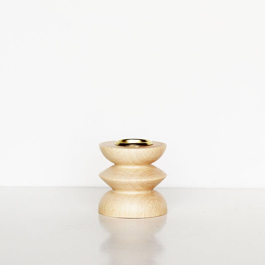 Totem Wooden Candle Holder - Short Nº 3