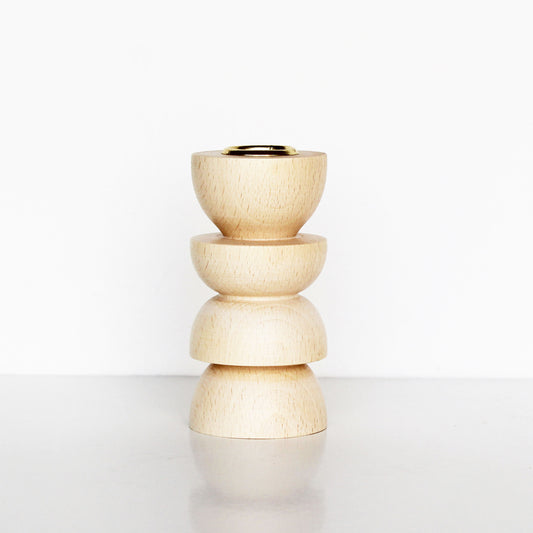 Totem Wooden Candle Holder - Medium Nº 4