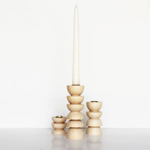 Totem Wooden Candle Holder - Tall Nº 4