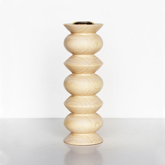 Totem Wooden Candle Holder - Tall Nº 5