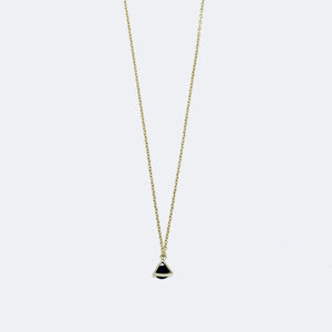 Gold Necklace - Tiny Triangle Charm