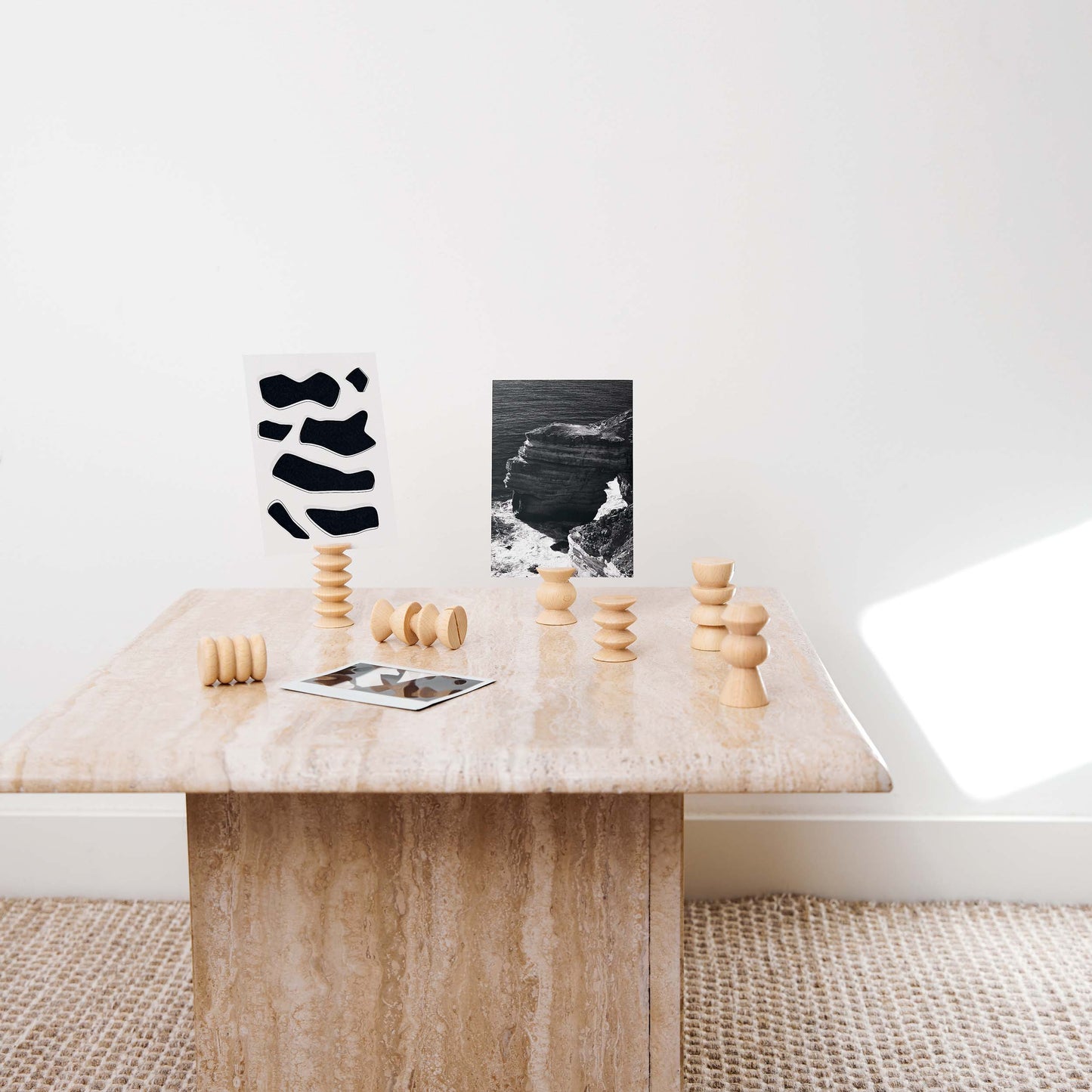 Totem Wooden Picture / Postcard Stand - Set of 5 Tall