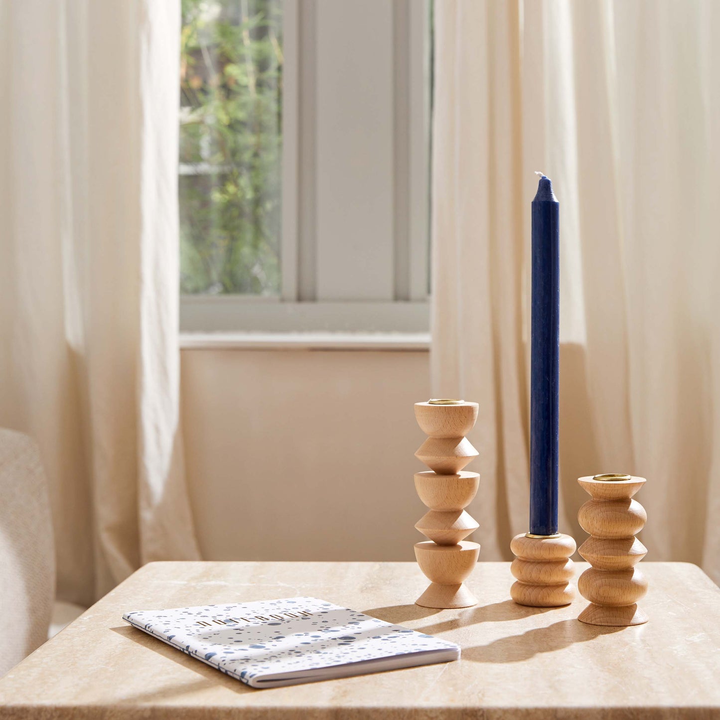 Totem Houten Kandelaar - Medium Nº 5