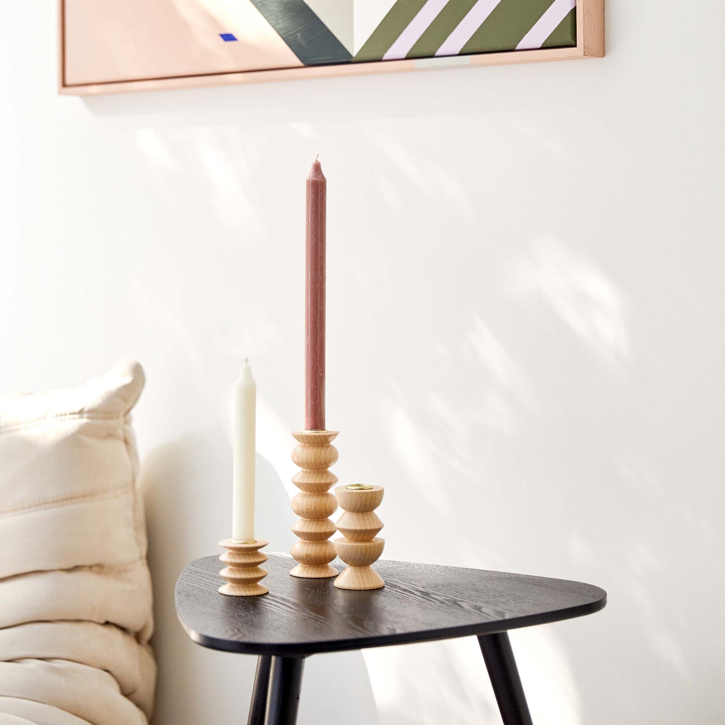 Totem Wooden Candle Holder - Short Nº 2