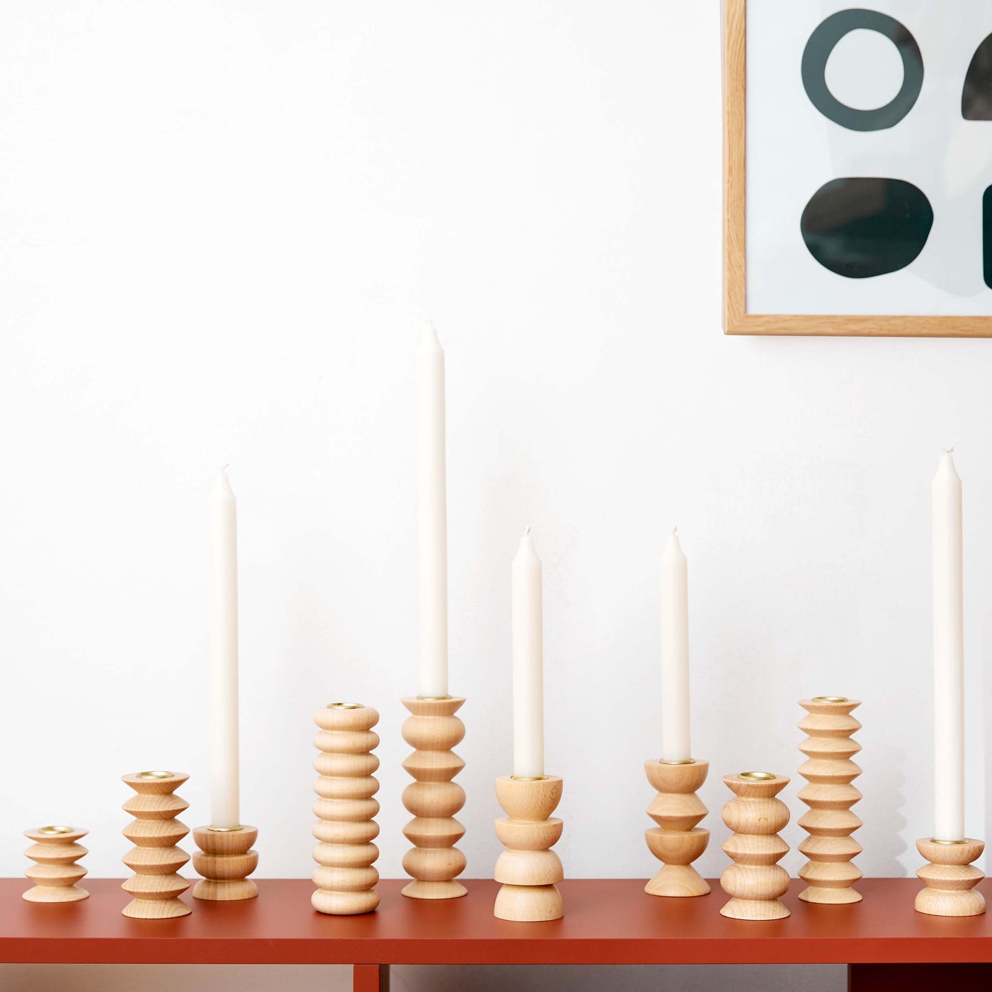 Totem Wooden Candle Holder - Short Nº 4