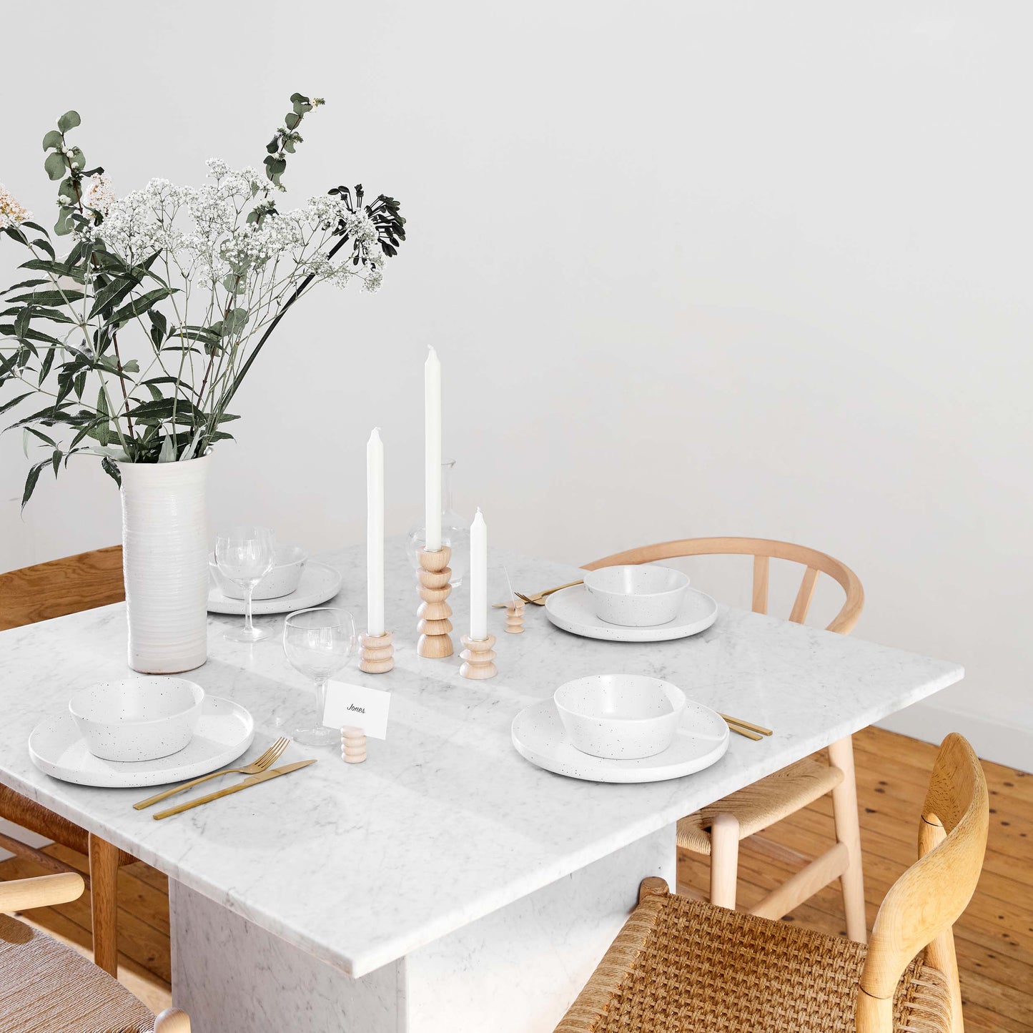 Totem Kerzenhalter aus Holz - Kurz Nº 3