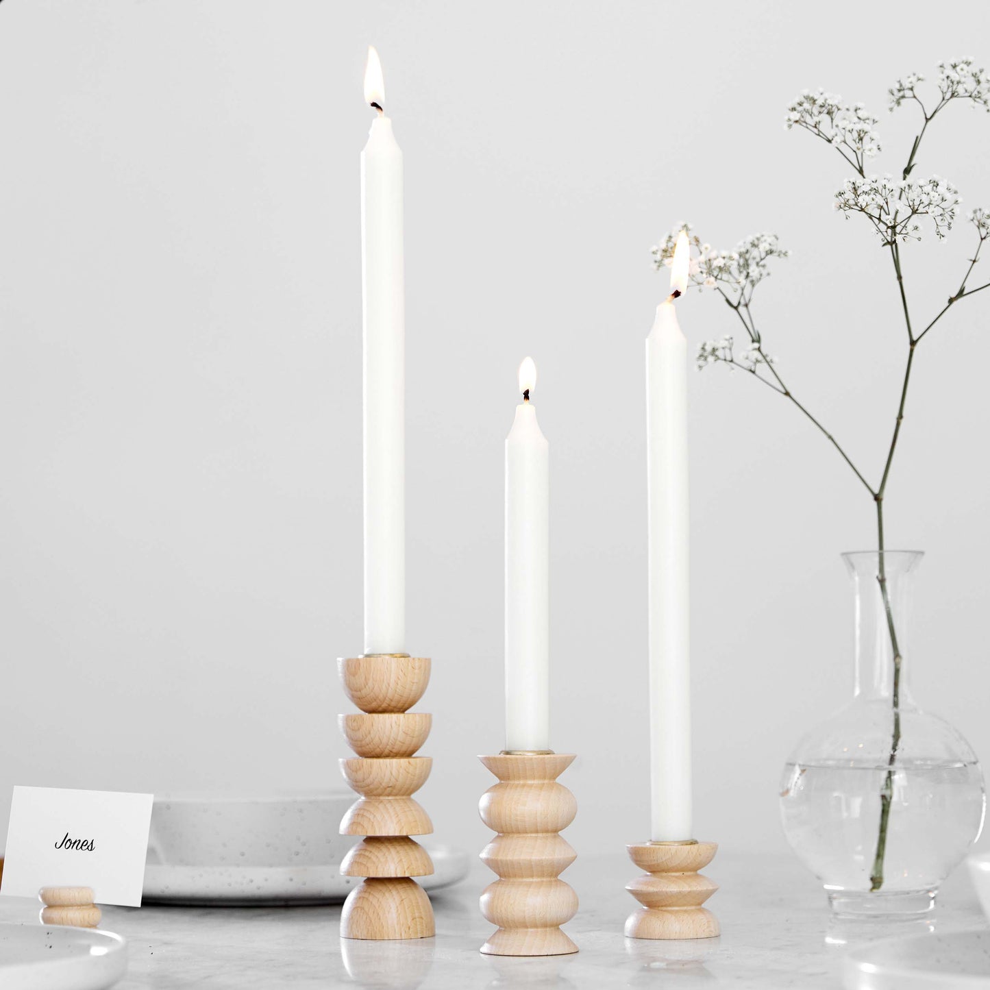 Totem Houten Kandelaar - Medium Nº 5