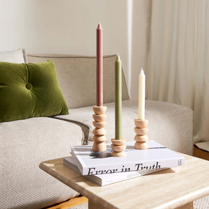 Totem Wooden Candle Holder - Tall Nº 4