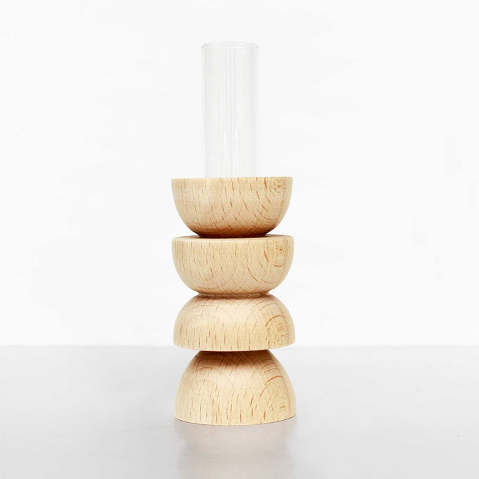 Totem Wooden Vase - Medium Nº 4