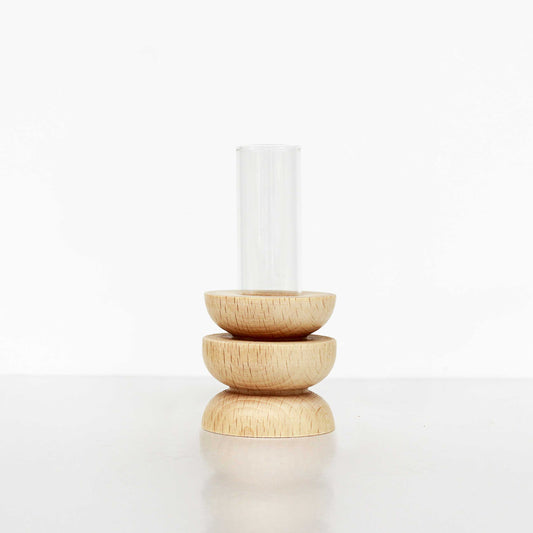 Totem Wooden Vase - Short Nº 4